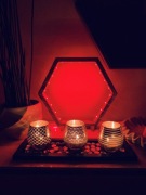 Lampka nocna, heksagon led RGB, aplikacja smart