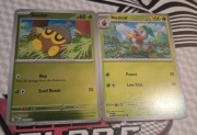 Karty Pokemon TCG zestaw Seedot MEG 013 & Nuzleaf 014 Ewolucja HOLO