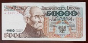 50 000 zł złotych - 1989 r. seria A 5393165