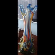 Wazon PRL szkło kolorowe 