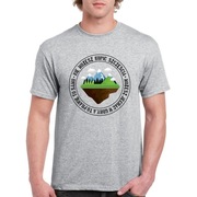 T-shirt KOCHAM GÓRY męski kolor szary - rozmiar L