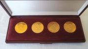 4 x 2 marki (pozłacane)