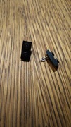 Kolczyki LEGO - czarne pin 2x1