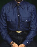 Krawat bolo czarny cowboy kowbojski koszula usa bola western silver onyx