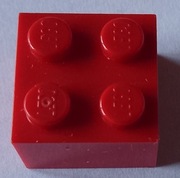 Lego 3003 czerwony klocek 2 x 2 4162,6575 3szt