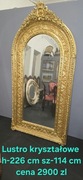 Kryształowe lustro zlote