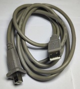 Kabel USB-A USB-B 2.0 z kapturkiem do drukarki, skanera o długości 1,5 m