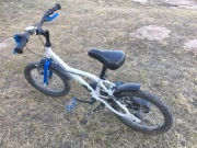 Rower dla dziecka B-Twin 16" biały niebieski