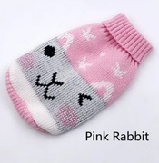 Sweter dla psa różowy słodki golf XS