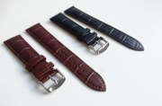 Pasek skórzany do zegarka 20mm brązowy czarny