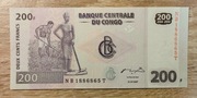 Demokratyczna Republika Konga (Zair) 200 Francs 2007 P-99a.2 UNC 