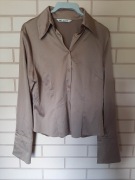 Brązowa metaliczna koszula aewoman vintage roz 40
