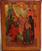 Stara ikona rosyjska "Zwiastowanie "