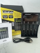 Ładowarka LiitoKala Lii-M4S uni do akumulatorów AA, AAA, 18650 – LCD, USB-C