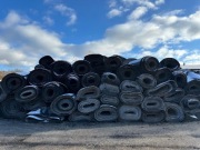 Taśma przenośnikowa płyty drogowe gumowe maty legowiskowe pod kiszonke 