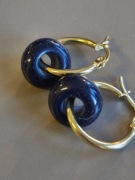 Kolczyki z niebieskim piaskowcem