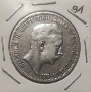 5 marek Wilhelm II Deutcher Kaiser  1901   Nr 91