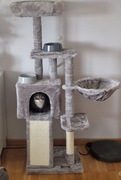 Drapak dla kota słupek do drapania domek dla kota