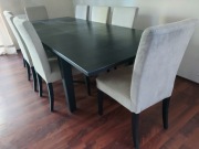Stól IKEA roskladany z 8 krzeslami