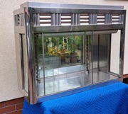 Art Deco dwie nadstawki kuchnia bufet z lat 40. Metalowe rzadkość witryna