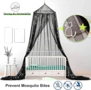 Baldachim dziecięcy SESAMIS świecące kotki moskitiera 3m