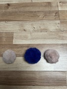 Pompony 3 szt granat