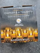 Akumulatorowe świeczki LED zestaw 4 szt +ładowarka