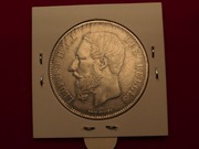 S-D  Belgia 5 Franków 1868