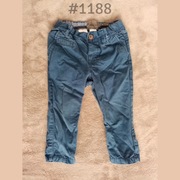 Spodnie chinosy L.O.O.G H&M 6-9 miesięcy 68-74cm niebieskie