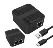 Adapter rozdzielacz mini Switch splitter LAN Ethernet RJ45 2xRJ45 