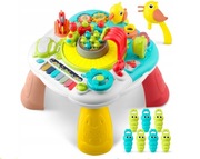 STOLIK EDUKACYJNY INTERAKTYWNY 2w1 TABLICA PANEL MUZYCZNY MUZYKA