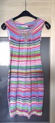 Sukienka letnia w kolorowe paski Vissavi