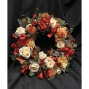 Dekoracja domu wianek stroik jesienny zawieszka