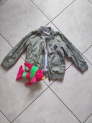 khaki kurtka bomberka militarna wojskowa kieszenie pilotka  wiosenna letnia