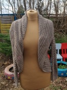 Narzutka swetrowa unikatowa damska rozmiar XS 