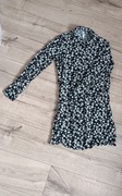 Sukienka z długim rękawem w kwiaty, rozmiar s