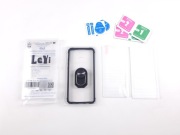 Huawei P30 Lite - Etui LeYi z uchwytem + 2 x szkło hartowane