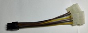 Adapter zasilania 2x MOLEX na PCI-E 6-pin 0,15 m