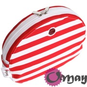 Biały organizer do Obag MOON LIGHT pasy marynarskie czerwony ML wkład OMAY