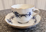 Miśnia rarytas kolekcjonerski niebieski smok filiżanka do mokki - Meissen