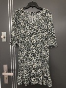 F&f sukienka modny wzór kwiaty kwiecista viscoza hit roz.40 