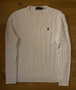 Biały męski sweter Ralph Lauren – L