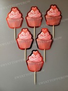 Zestaw 6 pikerów tort-babeczki-muffiny. Miłość 34