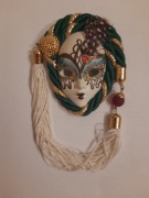 Broszka maska Wenecja do ozdoby i dla kolekcjonera