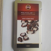 Kredki Koh-I-Noor Polycolor 12 Metal Box Brązy 3822