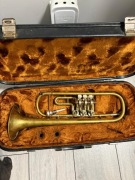 Stara trąbka w futerale - lata 50- 70