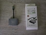 Adapter przejściówka USB-C na Hdmi, VGA, USB