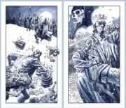 Para (2 szt) sygnowanych printów Hellboy Duncan Fegredo