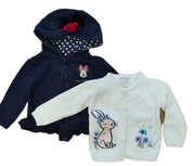 DZIEWCZYNKA - 2 sweterki na rozm  68/74cm