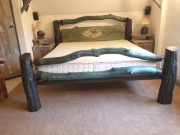 Łóżko dwuosobowe kute